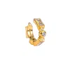 Molly Olivia Women's Gold / White Cascade Cuff - White
