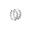 Molly Olivia Women's White / Silver Eclipse Earrings - White, Silver