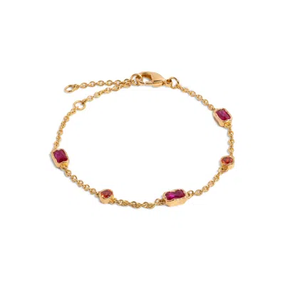 Molly Olivia Women's Yellow / Orange / Gold Stellar Bracelet - Magneta & Orange