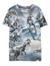 Molo Ralphie Dino Verse T-shirt In Gray
