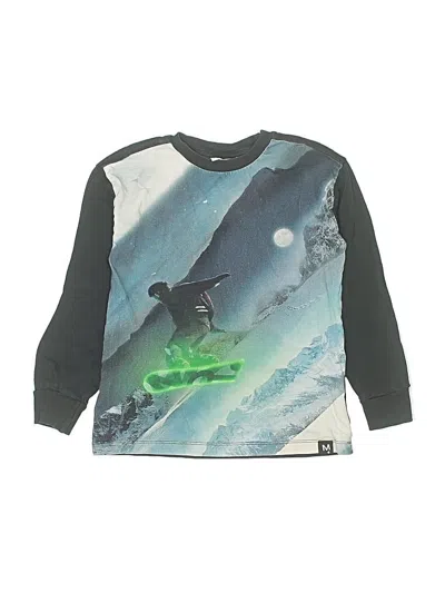 Pre-owned Molo Kids' 3/4 Sleeve T-shirt In Green