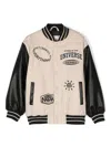 Molo Hani Stripe-detail Bomber Jacket In Brown