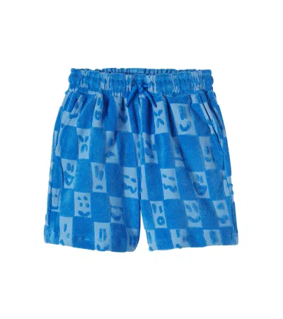 Molo Abay Cotton-blend Terry Shorts In Blue