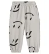 Molo Adan Printed Cotton Jersey Sweatpants In Gray