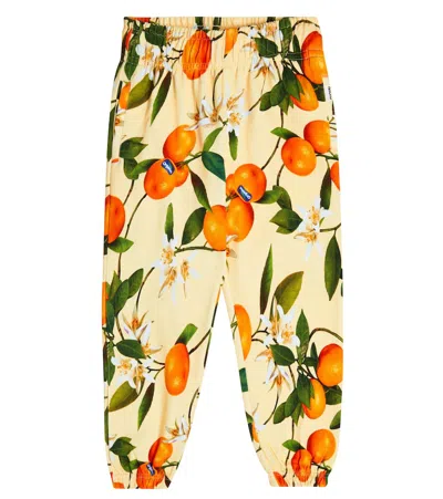 Molo Kids' Bedruckte Hose Adan Aus Baumwolle In Mandarins