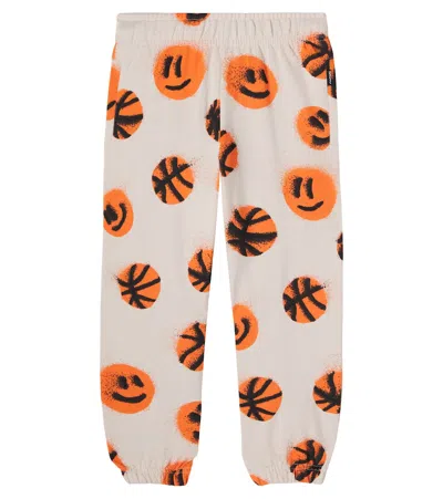 Molo Kids' Adan Printed Cotton Sweatpants In Multi