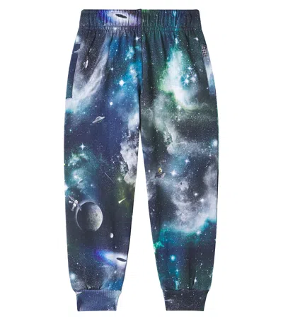 Molo Kids' Adani Printed Cotton Sweatpants In Multi