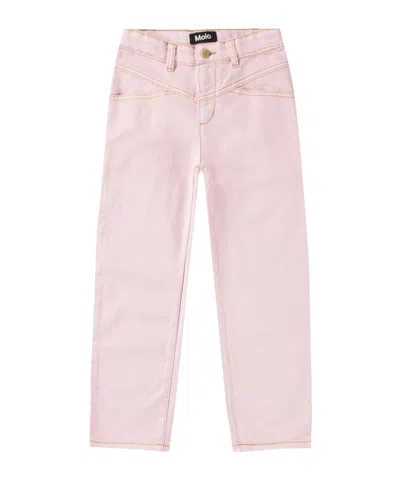 Molo Kids' Agustine Jeans In Pink