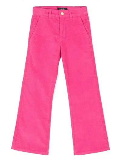 Molo Kids' Aida Corduroy Wide-leg Trousers In Pink