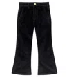 Molo Aida Cotton Corduroy Flared Pants In Black