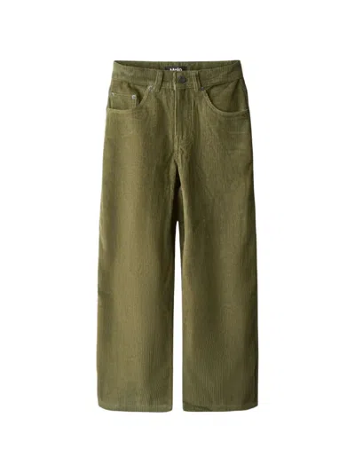 Molo Kids' Pants Woven "aiden" In Green