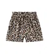 Molo Aisia Leopard-print Shorts In Braun