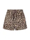 Molo Aisia Leopard-print Shorts In Brown