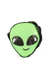 Molo Alien Head Sequin Shoulder Bag In Black