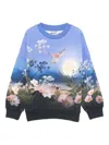 Molo All-over Print Long-sleeves Sweatshirt In Multi