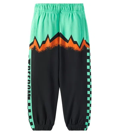 Molo Kids' Allen Cotton Sweatpants In Multicoloured