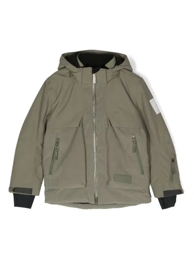 Molo Kids' Alpine Hooded Jacket In Green