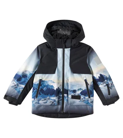 Molo Kids' Alpine Ski Jacket In Multicoloured