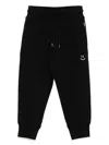 Molo Alvar Smile-embroidery Tracksuit Bottom In Black