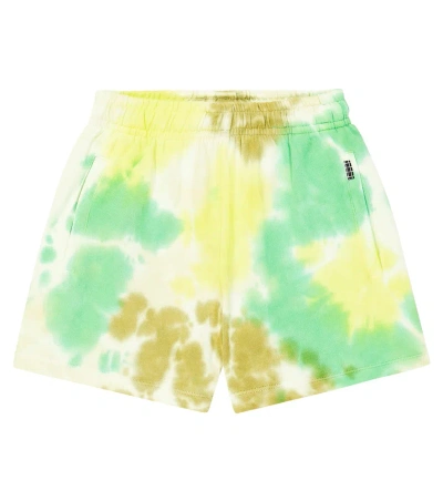 Molo Kids' Amil Tie-dye Cotton Shorts In Multicoloured