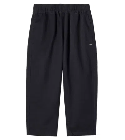 Molo Kids' Amor Cotton Straight Pants In Black