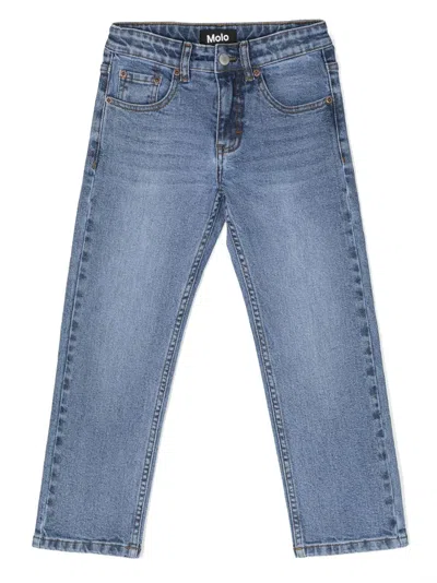 Molo Kids' Andy Straight-leg Jeans In Blue