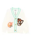 Molo Animal-embroidered Cardigan In White