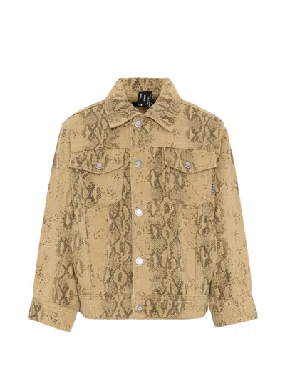 Molo Kids' Animal-print Jacket In Neutral