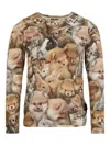 Molo Animal-print Long-sleeve T-shirt In Brown