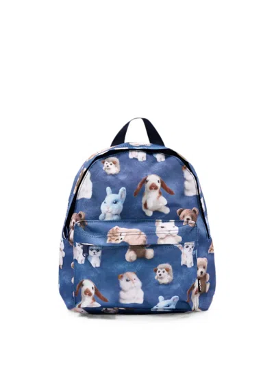 Molo Animal-motif Backpack In Blue
