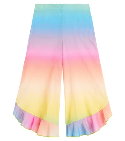 Molo Kids' Aretha Cotton Pants In Multicoloured