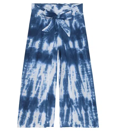 Molo Kids' Aretha Tie-dye Cotton Pants In Tie Dye Vertical