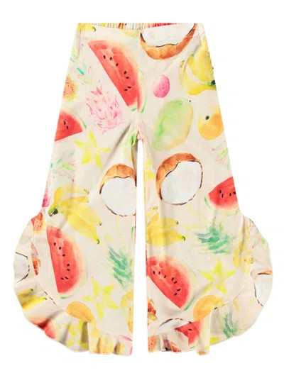 Molo Kids' Aretha Trousers In Neutrals