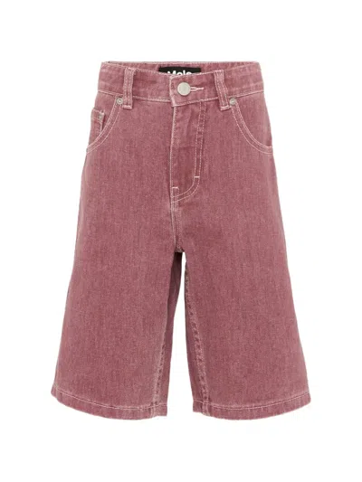 Molo Kids' Art Shorts In Pink