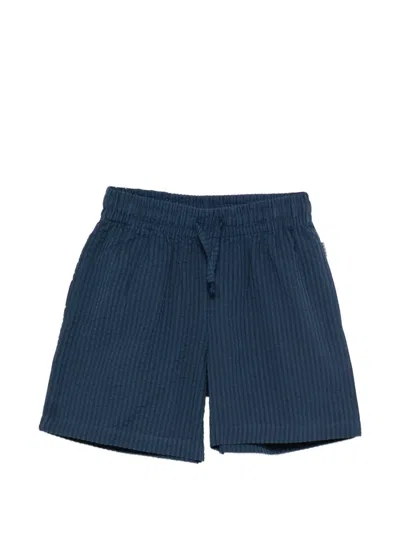 Molo Kids' Arto Drawstring-fastening Shorts In Blue