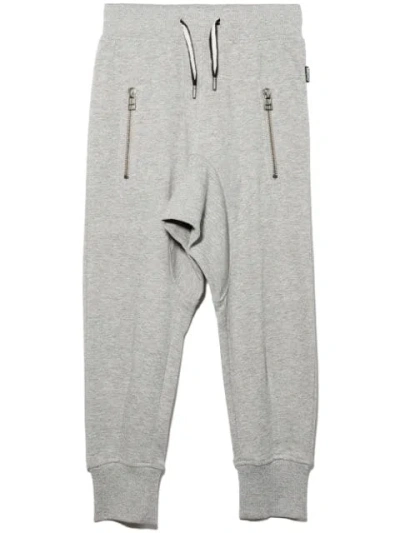Molo Kids' Ashton Drawstring-waist Track Pants In Gray
