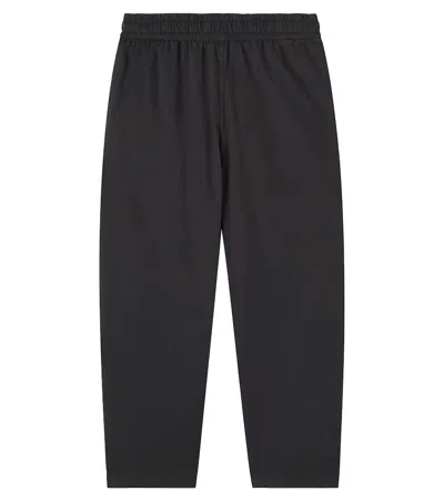 Molo Kids' Aster Cotton Twill Pants In Black