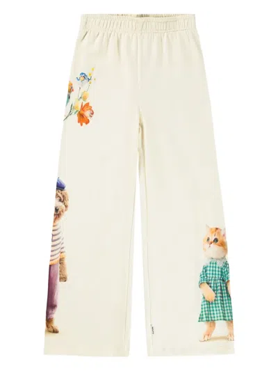 Molo Kids' Aurita Trousers In Neutral