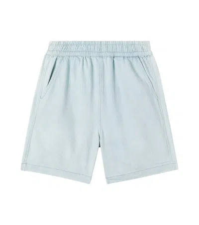 Molo Kids' Avart Denim Shorts In Blue