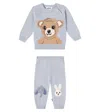 Molo Baby Bless And Sol Sweater And Sweatpants Set In Gray