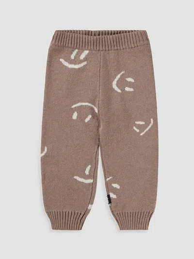 Molo Baby Boy's & Little Boy's Sol Smiley-face Cotton-wool Sweatpants In Blue