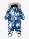 MOLO BABY BOYS HOODED SPACE SNOWSUIT 12 MTHS BLUE