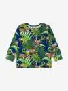Molo Graphic-print Crew-neck T-shirt In Green
