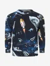 MOLO BABY BOYS SPACE PRINT SWEATER 3 MTHS BLUE