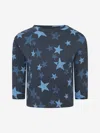 Molo Organic Cotton Star-print Top In Blue