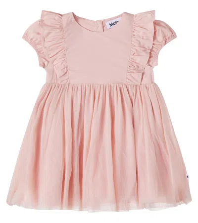Molo Baby Cotton Dress In Pink