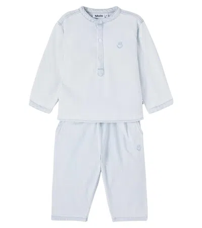 Molo Kids' Baby Enoz And Sois Top And Jeans Set In Blue