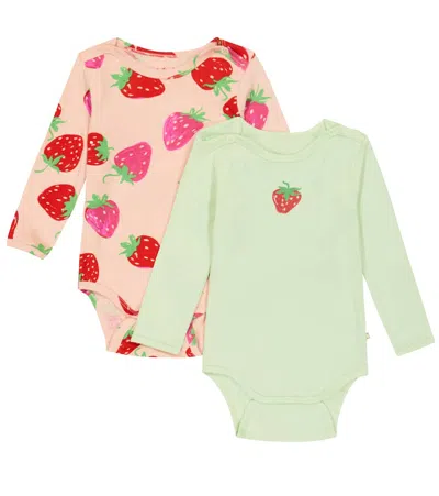 Molo Baby Set Aus 2 Bodys Foss In Pear Strawberries
