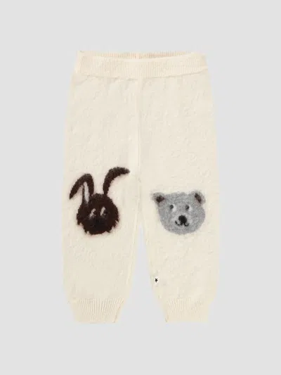 Molo Baby Girl's Sol Wool Jogger Pants In Metallic