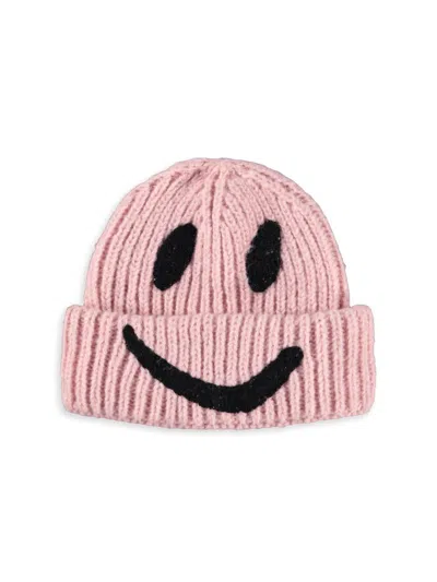 Molo Baby Girl's, Little Girl's & Girl's Kim Smiley Face Beanie In Faded Pink